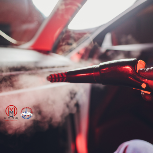 Premium Interior Car Steam Cleaning