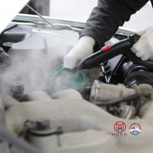 Engine Bay Deep Steam Cleaning